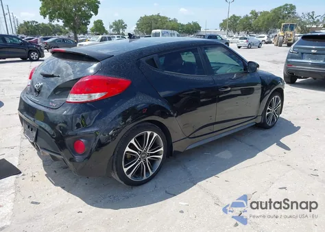 2016 Hyundai Veloster Turbo from USA, damaged, VIN KMHTC6AEXGU281207